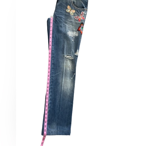 Dolce & Gabbana Vintage Embroidered Butterfly Jeans - Picture 9 of 12
